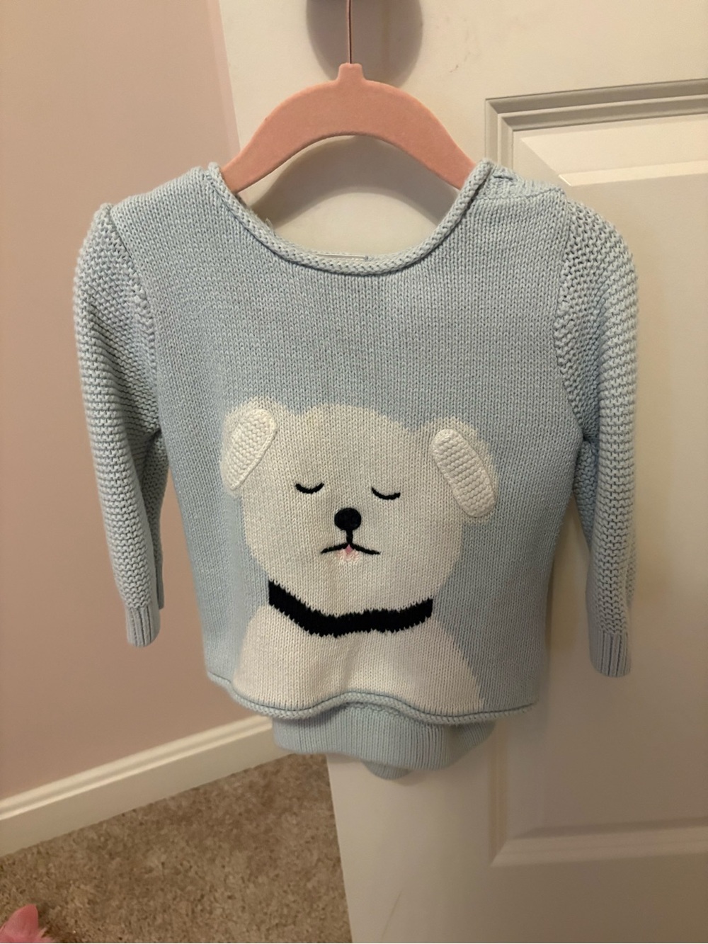 Hanna Andersson Light Blue Knit Sweater